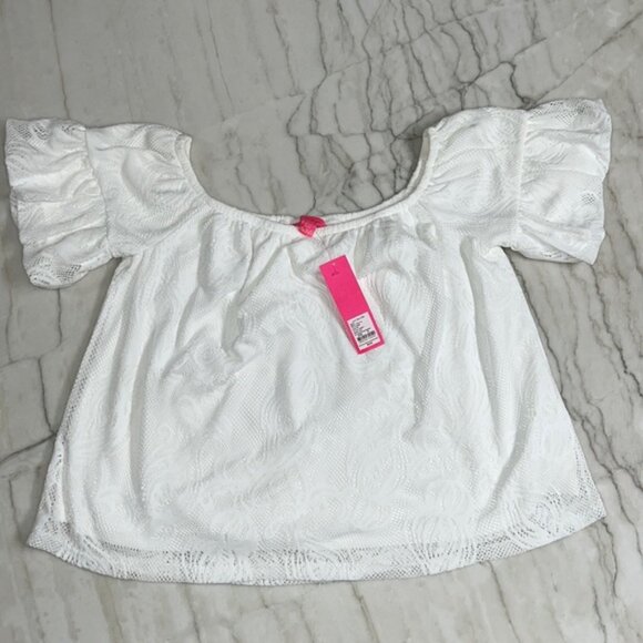 Lilly Pulitzer, Samia top , jellyfish critter crochet size XL - Picture 1 of 5